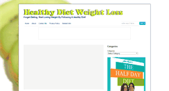 Desktop Screenshot of healthydietweightloss.com
